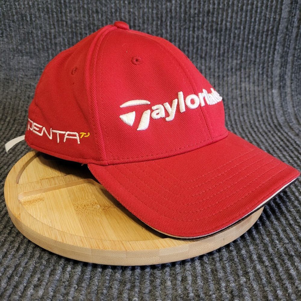 Adidas x Taylor Made Golf Hat Cap Adult Size L/XL Red‎ White Penta TP R9 A-Flex